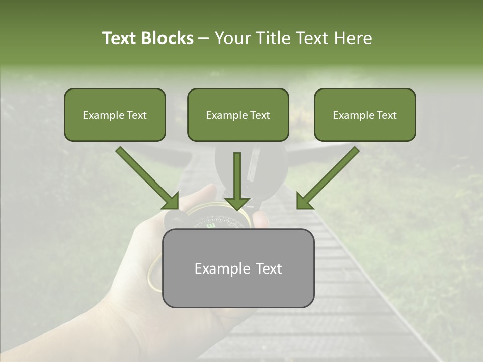 Paths Concept North PowerPoint Template