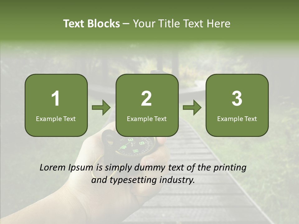 Paths Concept North PowerPoint Template