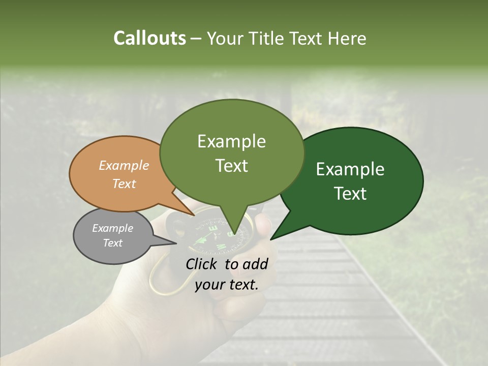 Paths Concept North PowerPoint Template