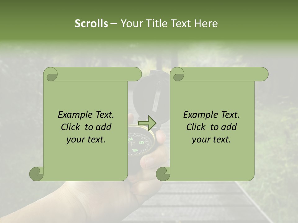 Paths Concept North PowerPoint Template