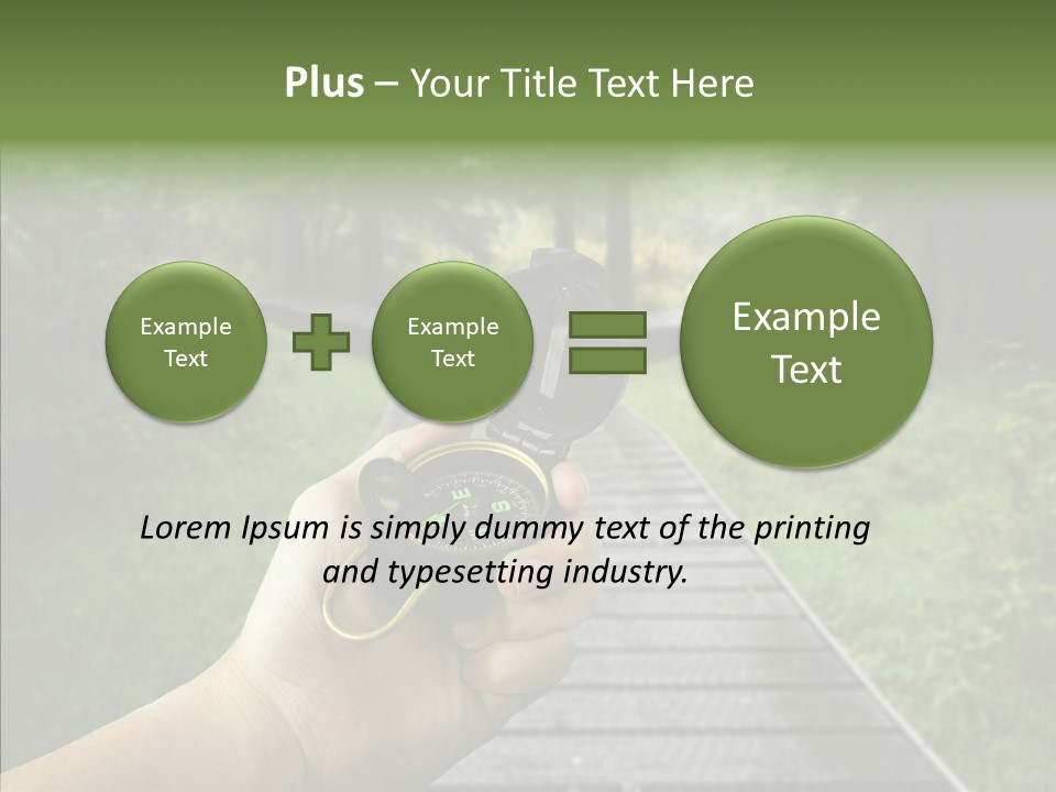 Paths Concept North PowerPoint Template