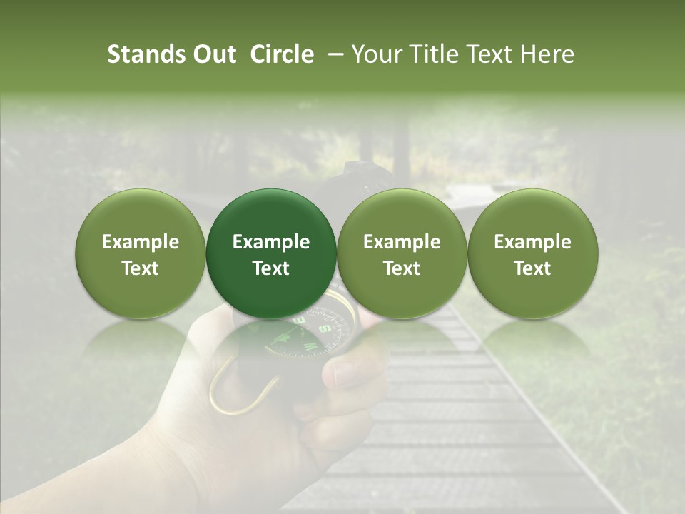 Paths Concept North PowerPoint Template