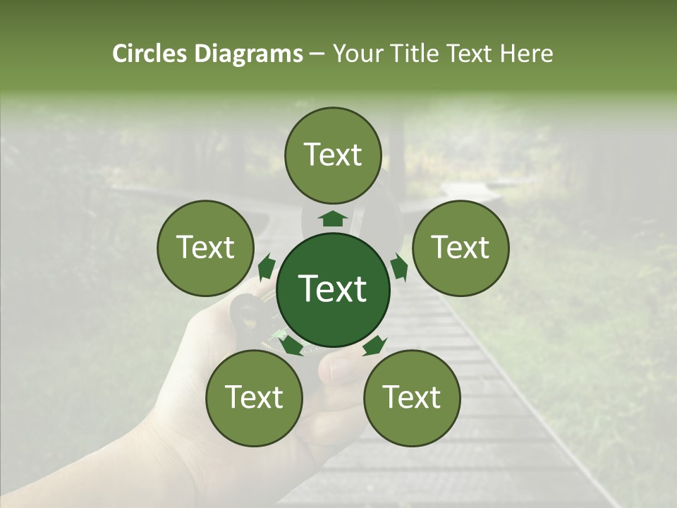 Paths Concept North PowerPoint Template
