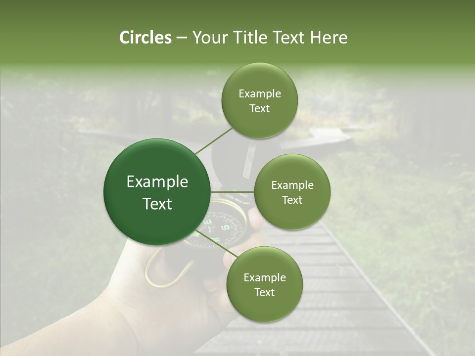 Paths Concept North PowerPoint Template