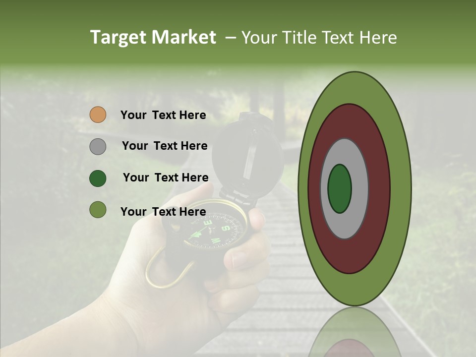 Paths Concept North PowerPoint Template