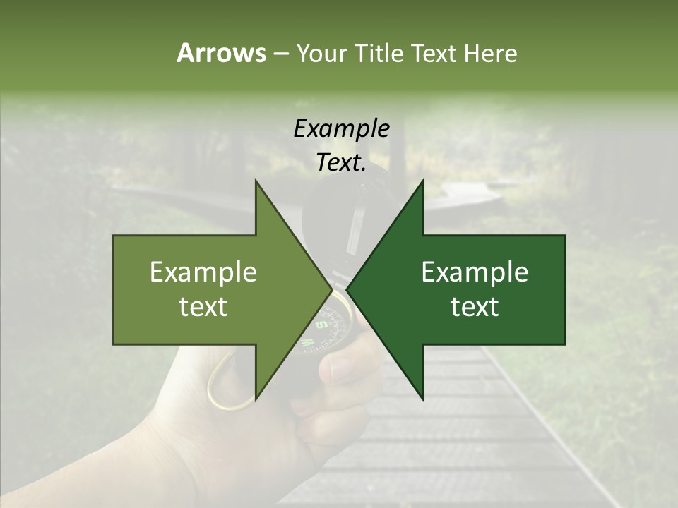 Paths Concept North PowerPoint Template