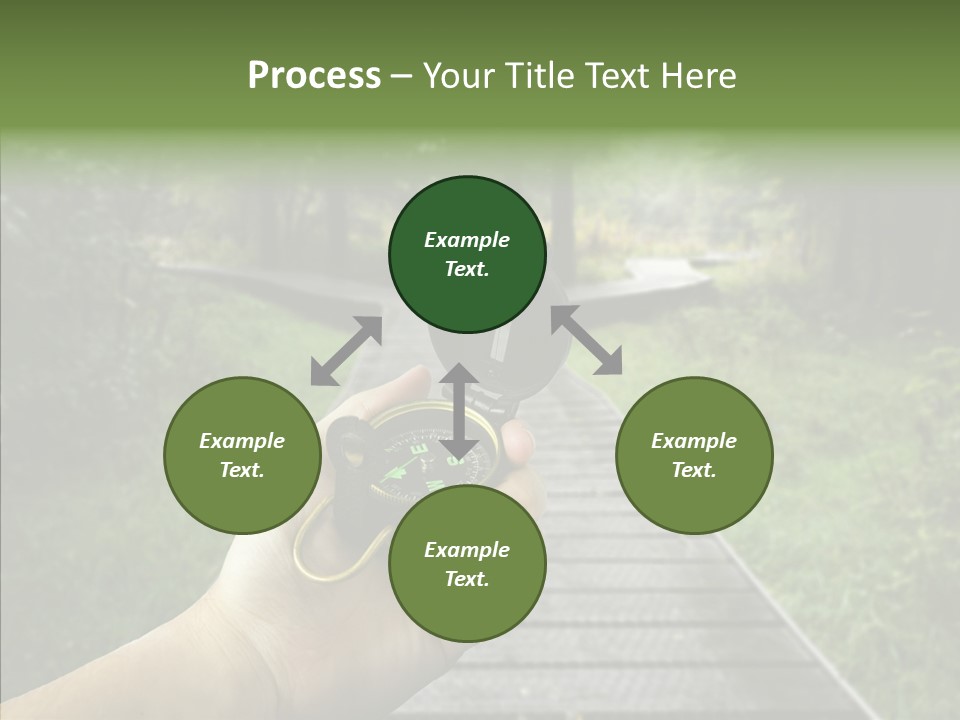 Paths Concept North PowerPoint Template