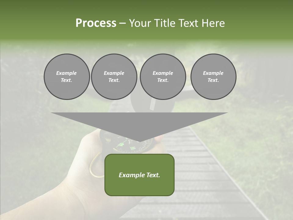 Paths Concept North PowerPoint Template
