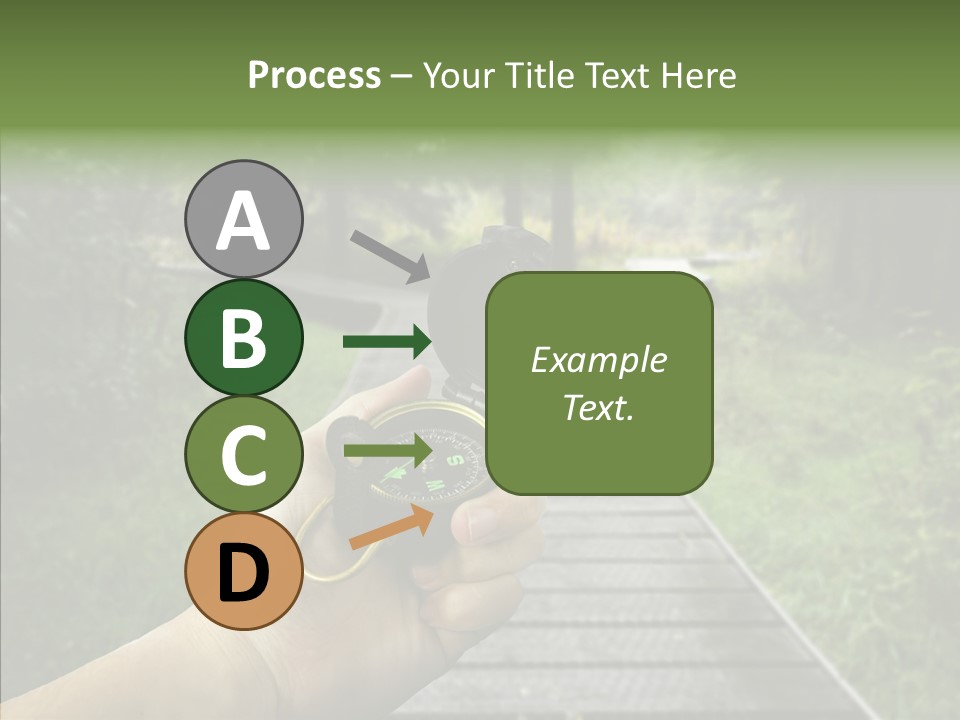 Paths Concept North PowerPoint Template