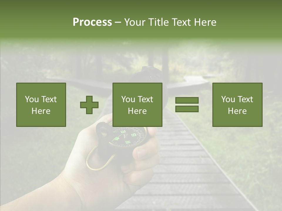 Paths Concept North PowerPoint Template