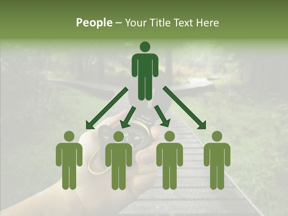 Paths Concept North PowerPoint Template