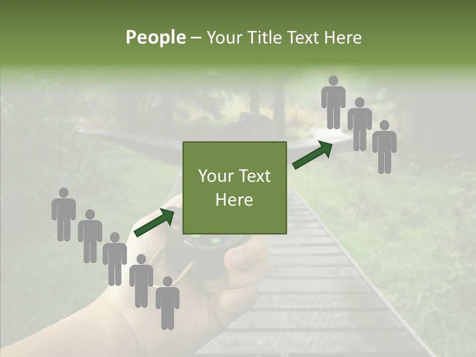 Paths Concept North PowerPoint Template