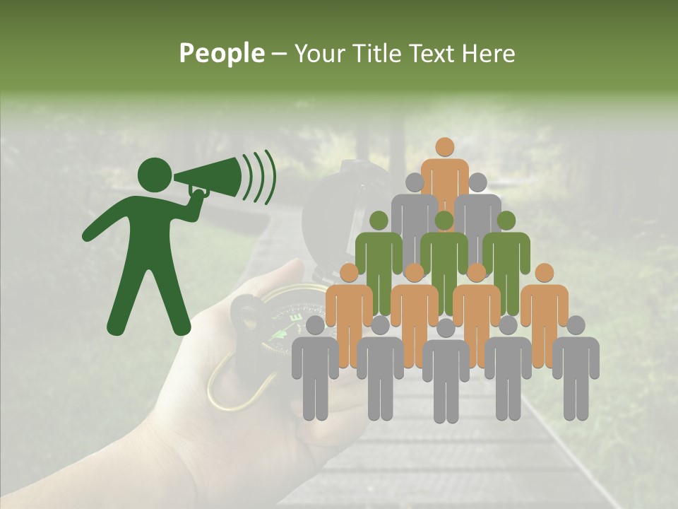 Paths Concept North PowerPoint Template