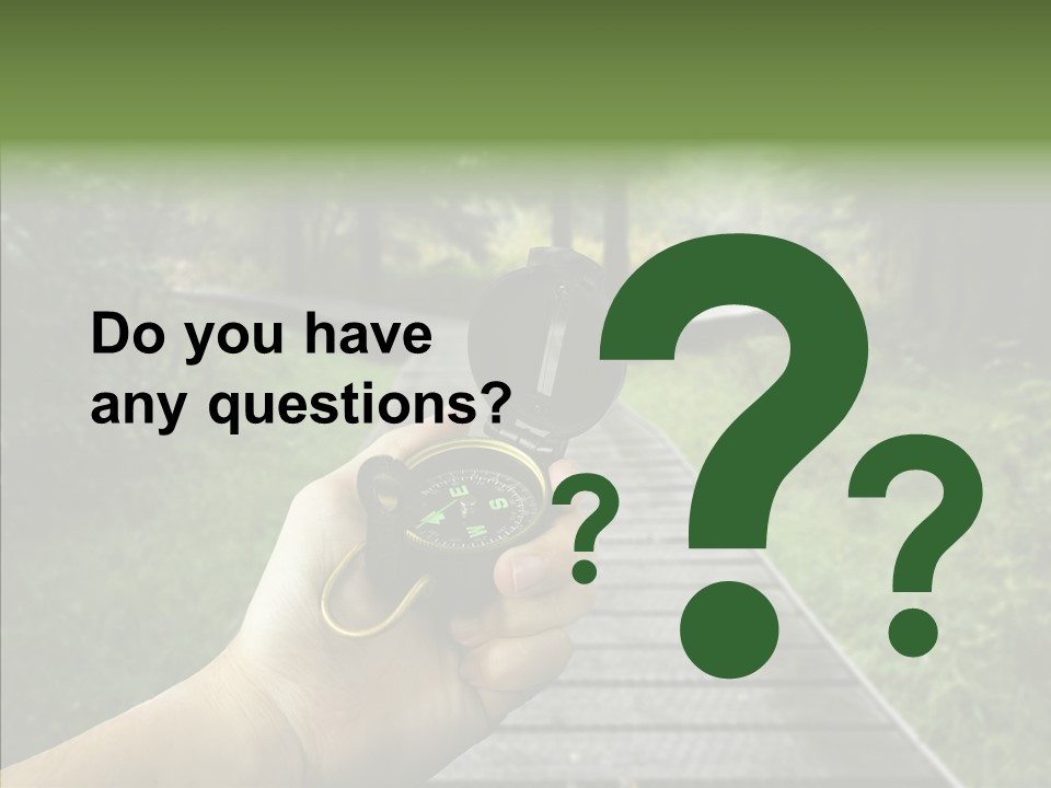 Paths Concept North PowerPoint Template