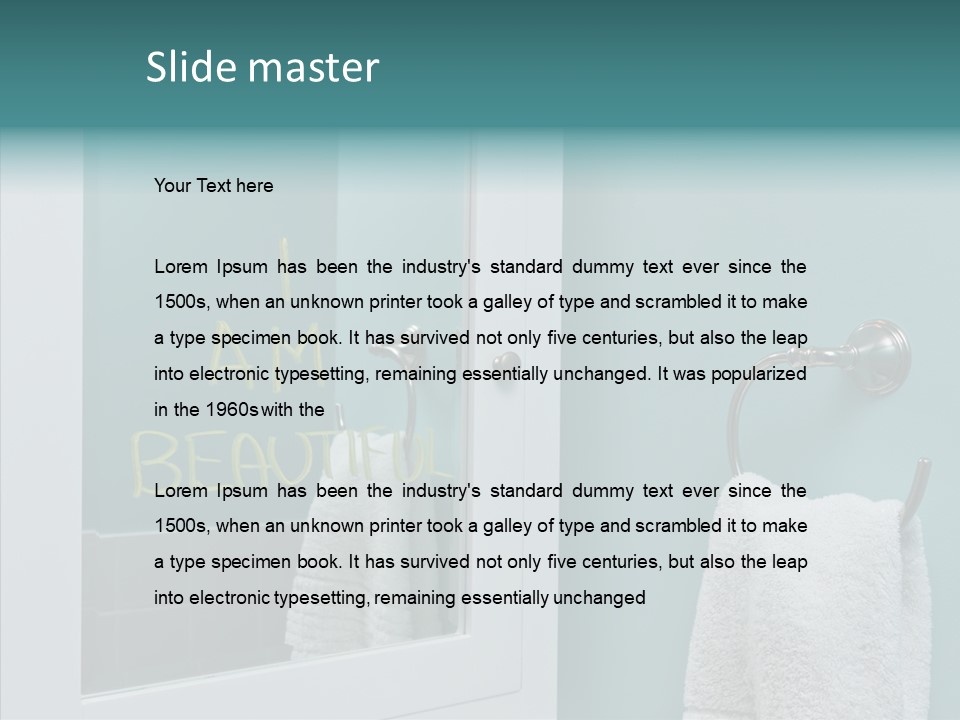 Self Esteem Lovely Beautiful PowerPoint Template