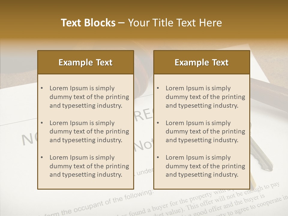 Contract Homeownership Legal PowerPoint Template