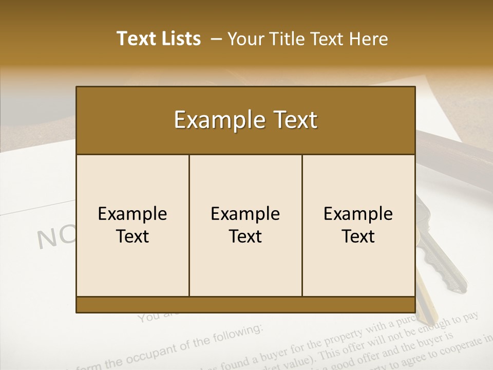 Contract Homeownership Legal PowerPoint Template