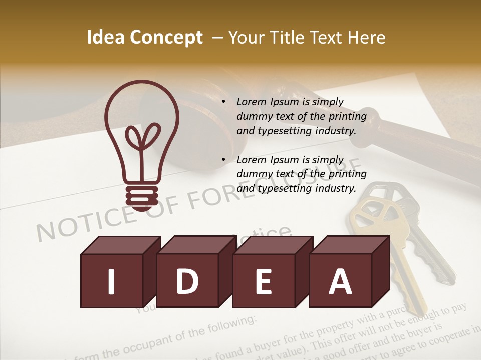 Contract Homeownership Legal PowerPoint Template