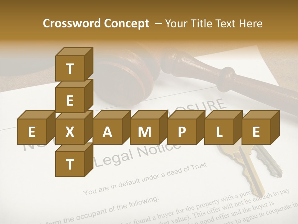 Contract Homeownership Legal PowerPoint Template