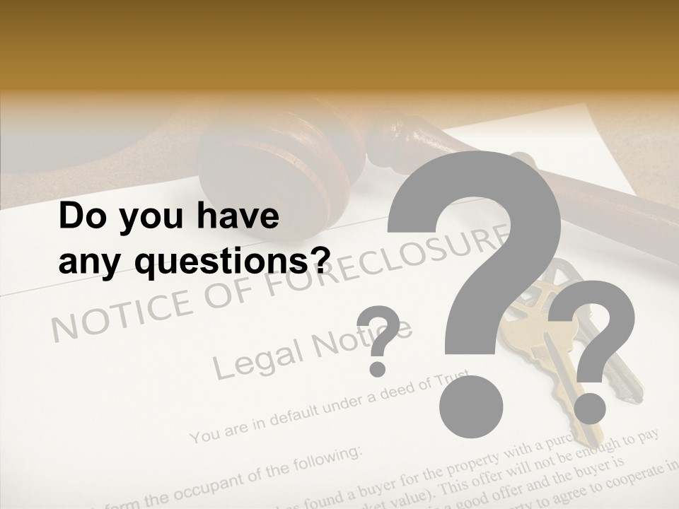 Contract Homeownership Legal PowerPoint Template