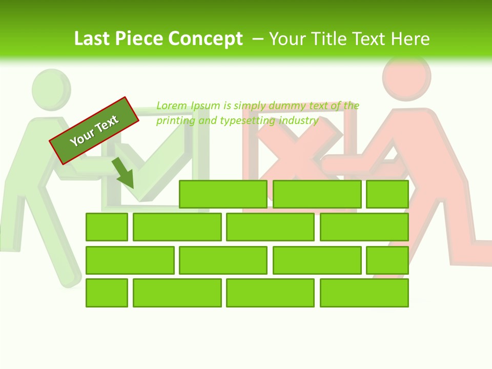 Election Check Negativity PowerPoint Template