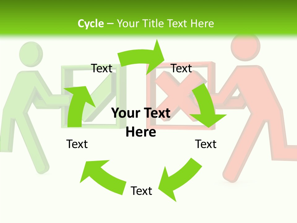 Election Check Negativity PowerPoint Template