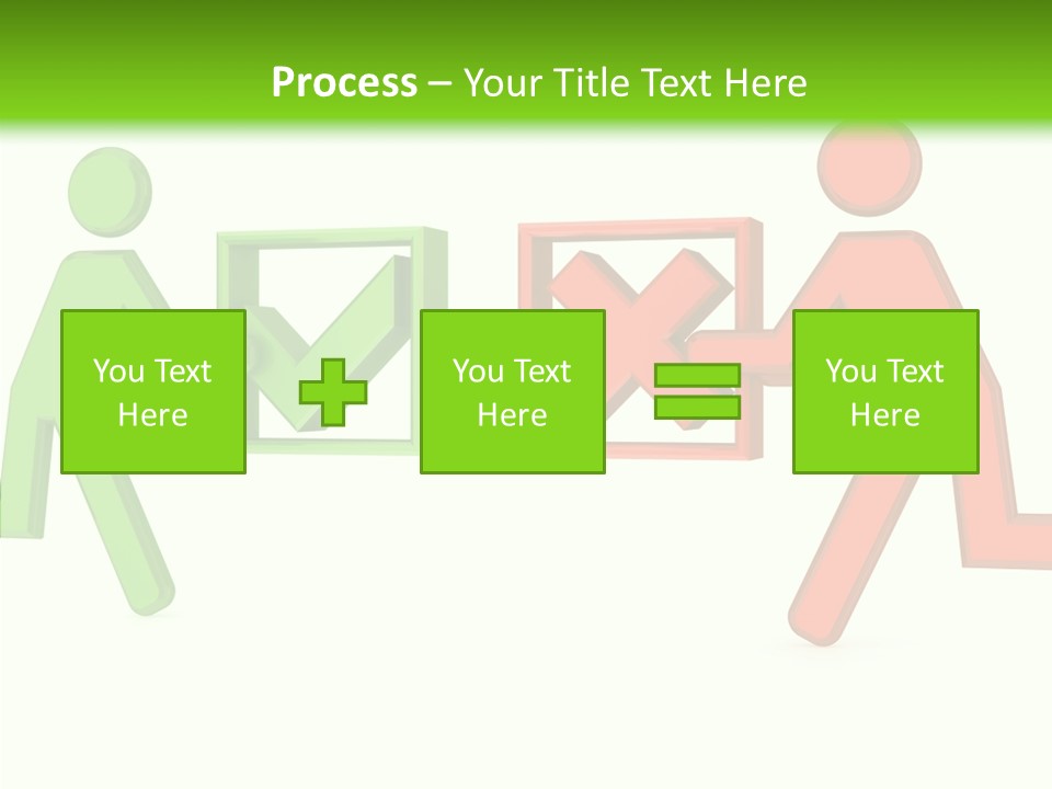 Election Check Negativity PowerPoint Template