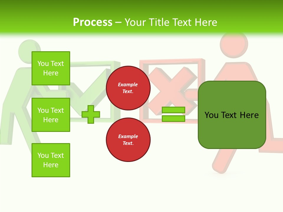 Election Check Negativity PowerPoint Template