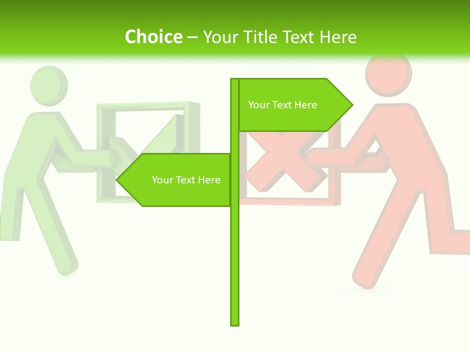 Election Check Negativity PowerPoint Template