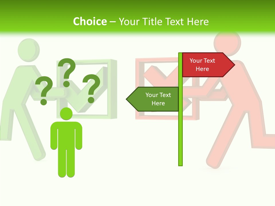 Election Check Negativity PowerPoint Template