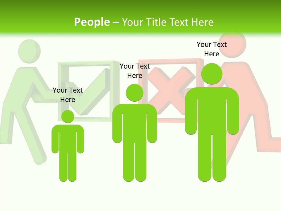 Election Check Negativity PowerPoint Template