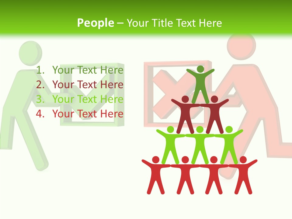 Election Check Negativity PowerPoint Template