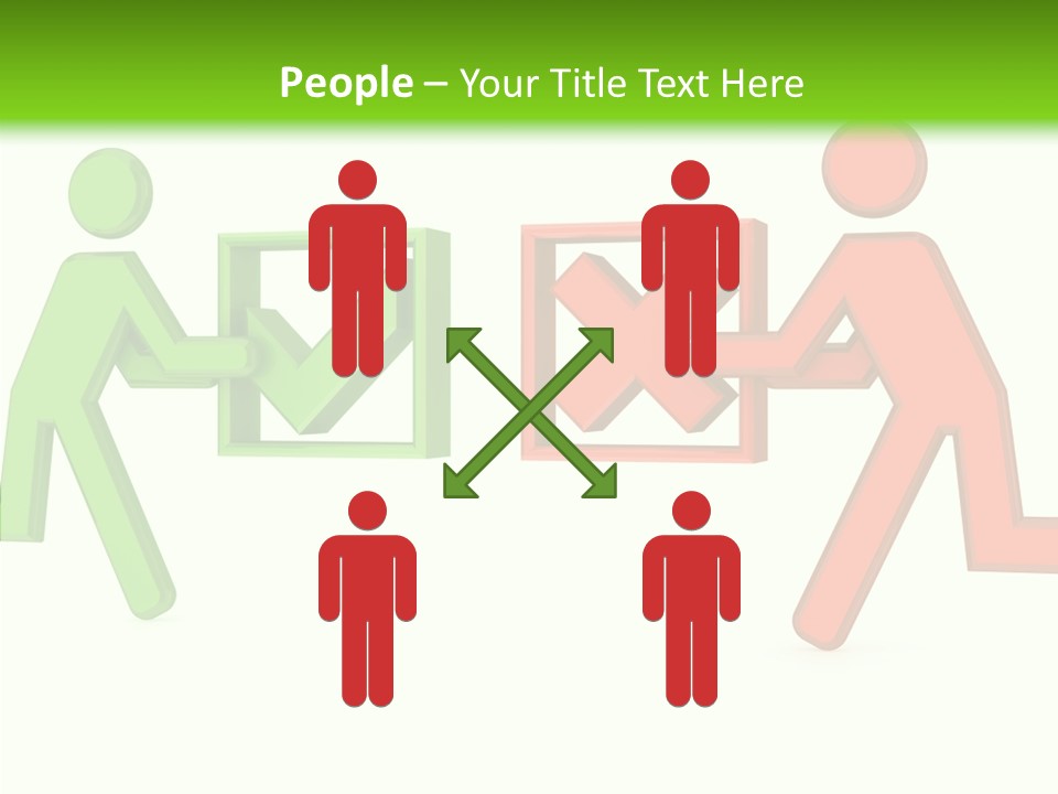 Election Check Negativity PowerPoint Template