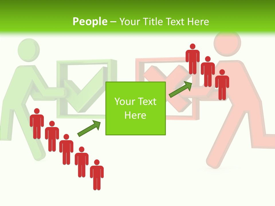 Election Check Negativity PowerPoint Template
