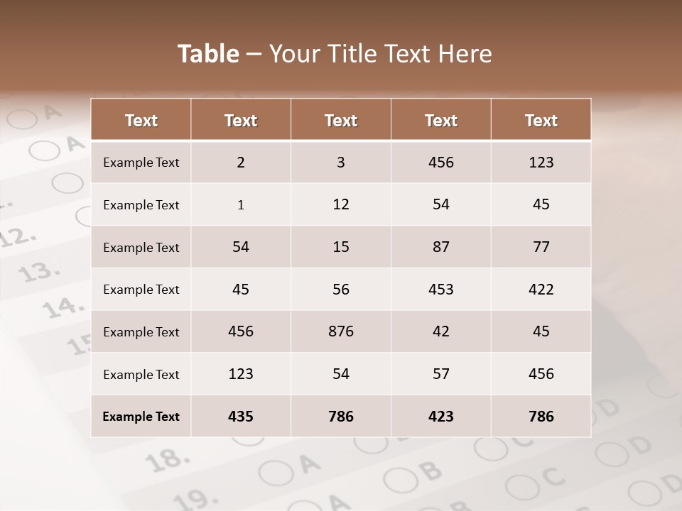 School Survey Customer PowerPoint Template
