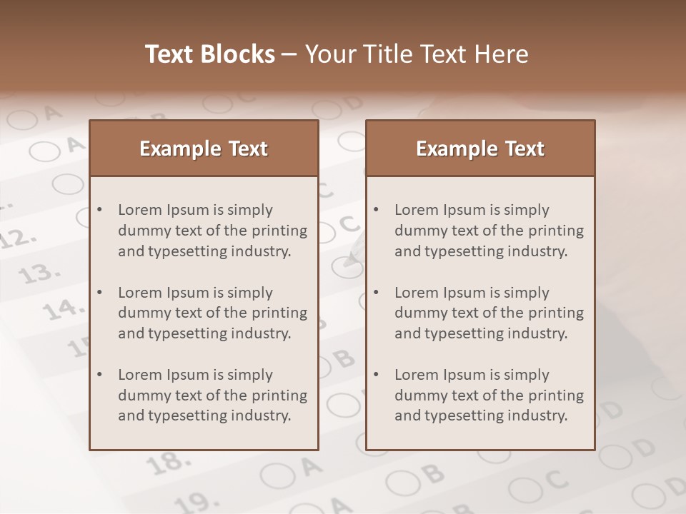 School Survey Customer PowerPoint Template