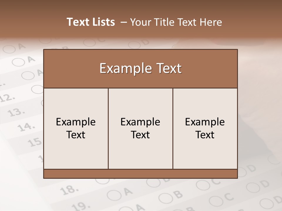 School Survey Customer PowerPoint Template