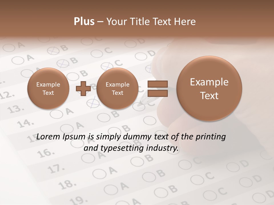 School Survey Customer PowerPoint Template