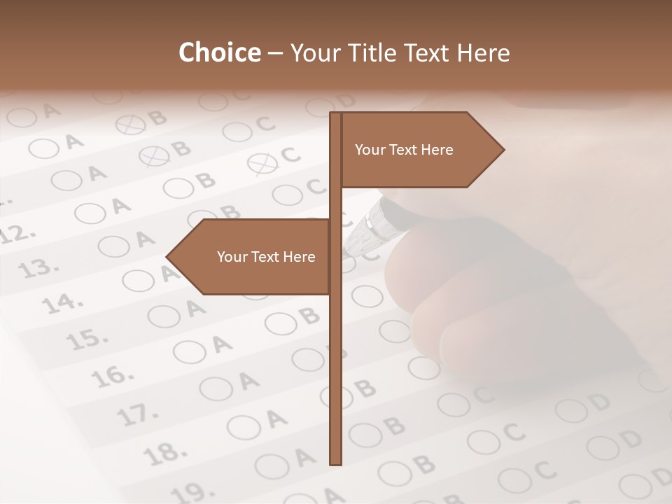 School Survey Customer PowerPoint Template