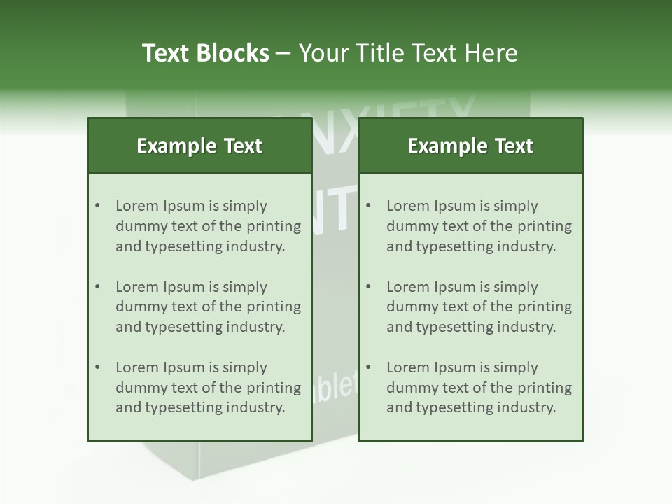 Fear Suffer Trouble PowerPoint Template