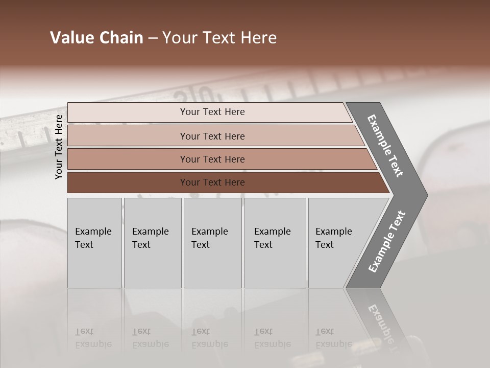 A Close Up Of A Typewriter With A Ruler PowerPoint Template