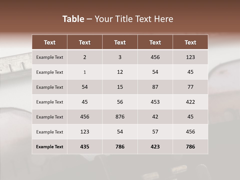 A Close Up Of A Typewriter With A Ruler PowerPoint Template