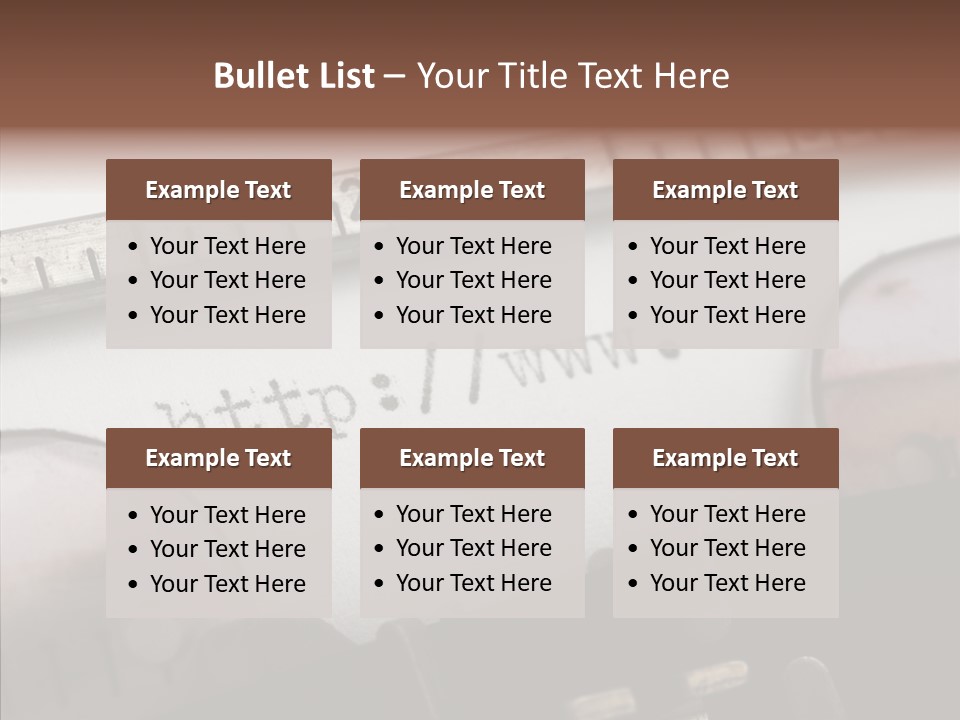 A Close Up Of A Typewriter With A Ruler PowerPoint Template