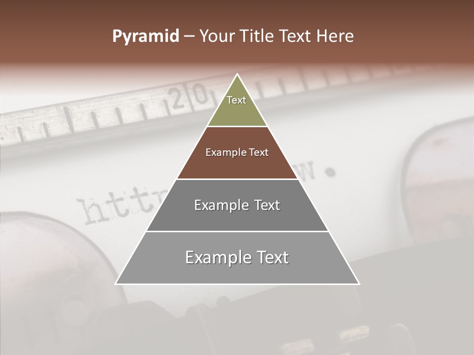 A Close Up Of A Typewriter With A Ruler PowerPoint Template