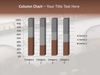 A Close Up Of A Typewriter With A Ruler PowerPoint Template