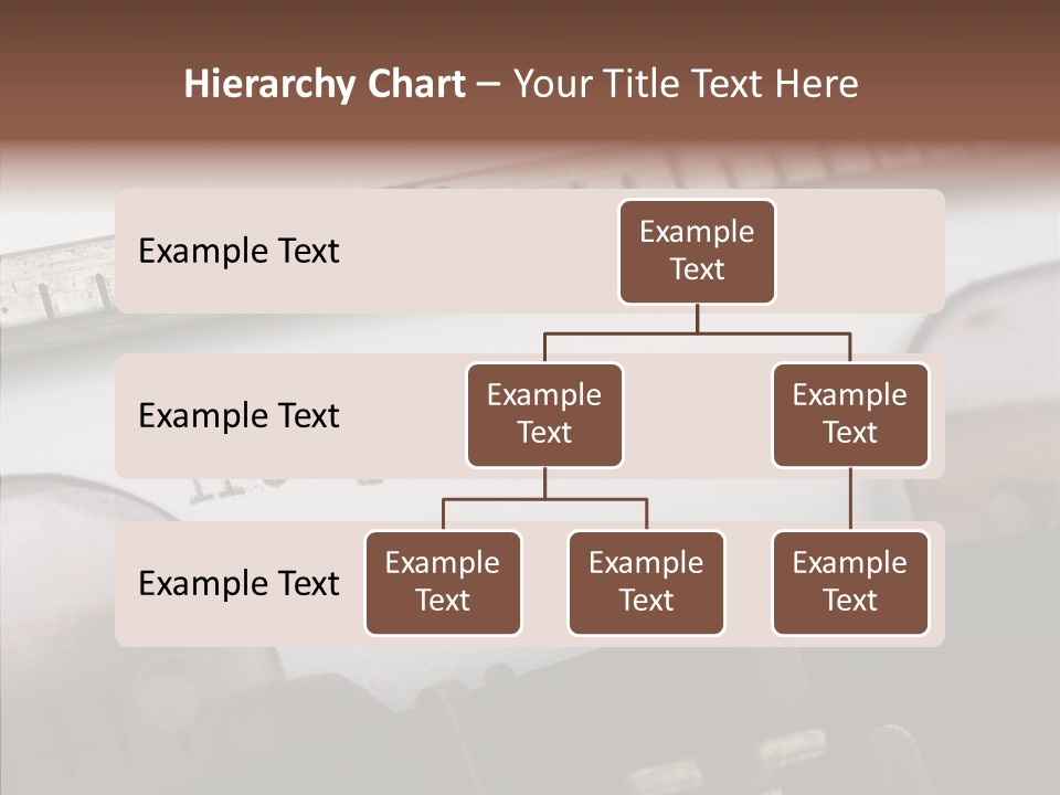 A Close Up Of A Typewriter With A Ruler PowerPoint Template