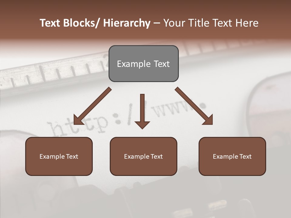 A Close Up Of A Typewriter With A Ruler PowerPoint Template