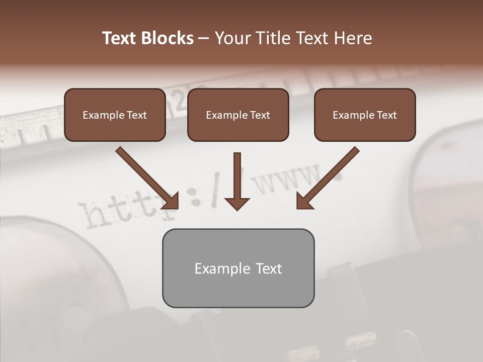 A Close Up Of A Typewriter With A Ruler PowerPoint Template