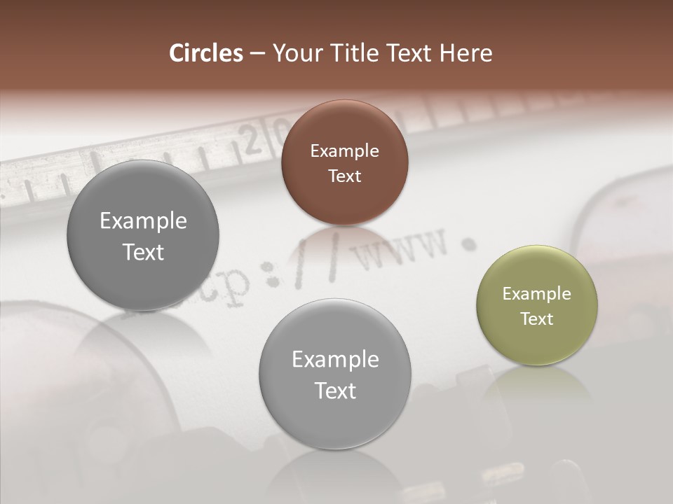 A Close Up Of A Typewriter With A Ruler PowerPoint Template