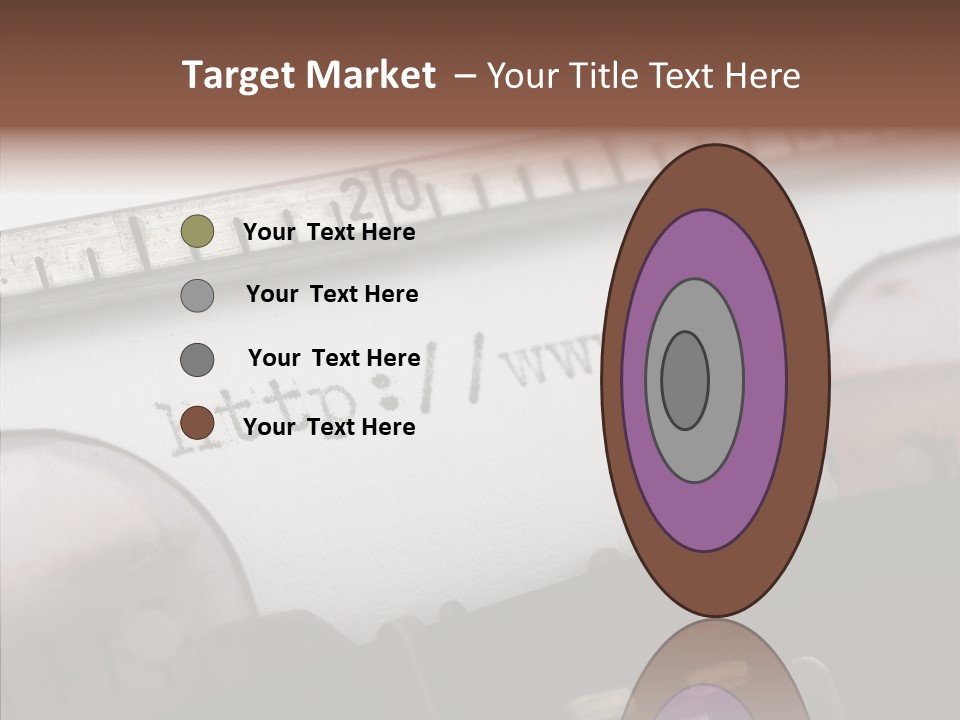A Close Up Of A Typewriter With A Ruler PowerPoint Template